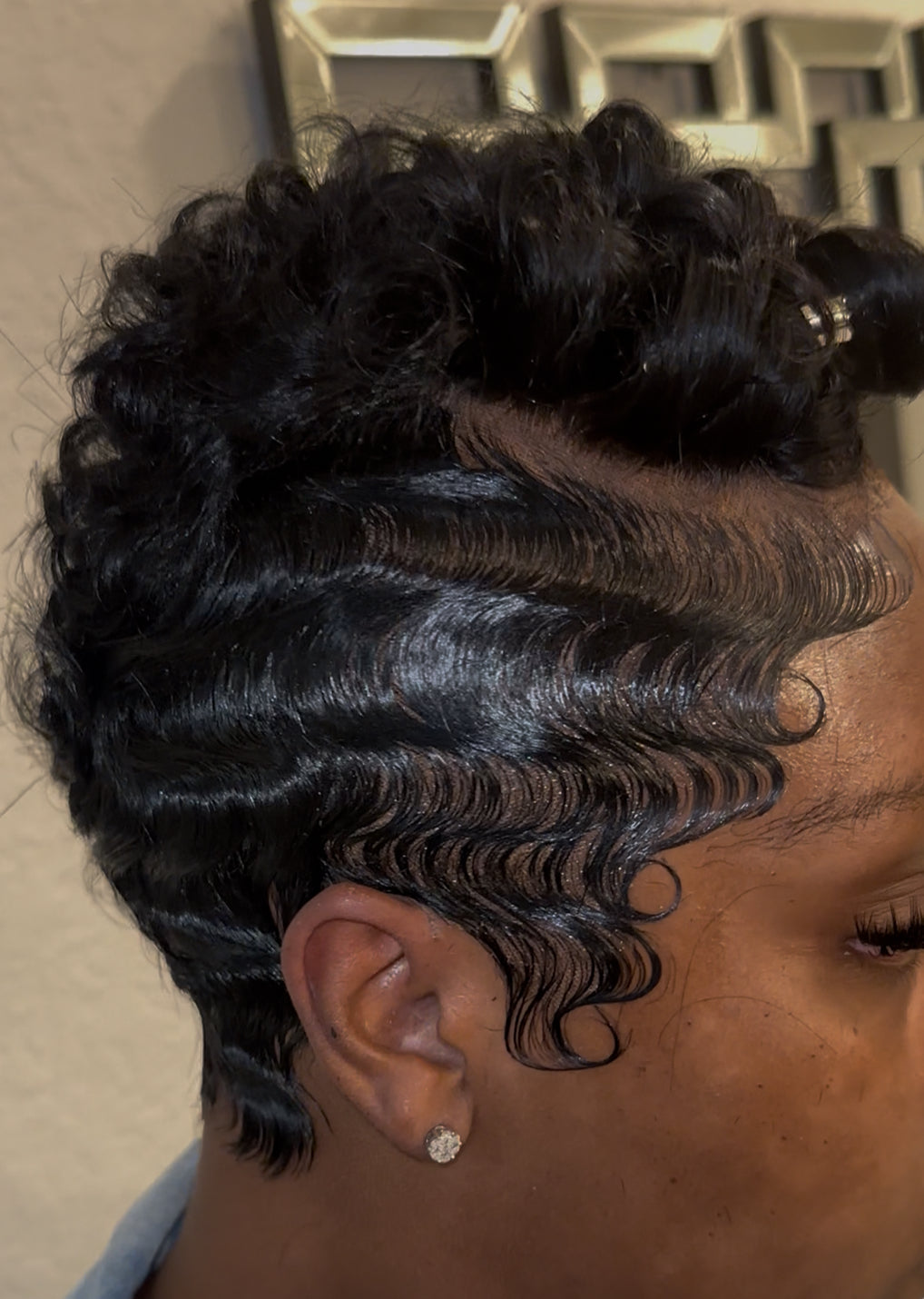 Custom frontal wig with Install