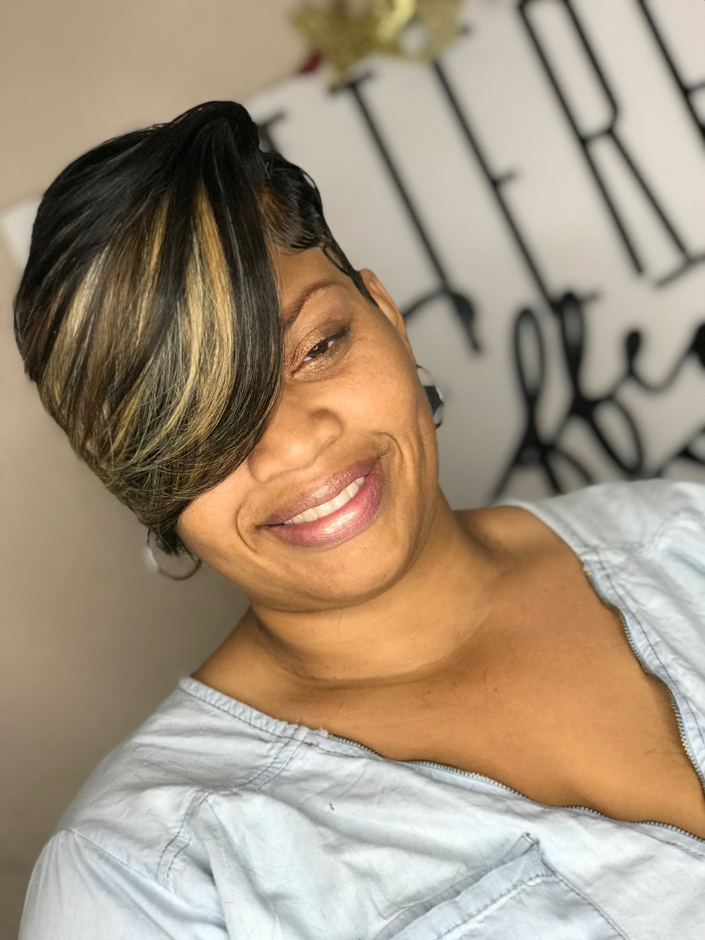 Custom frontal wig with Install
