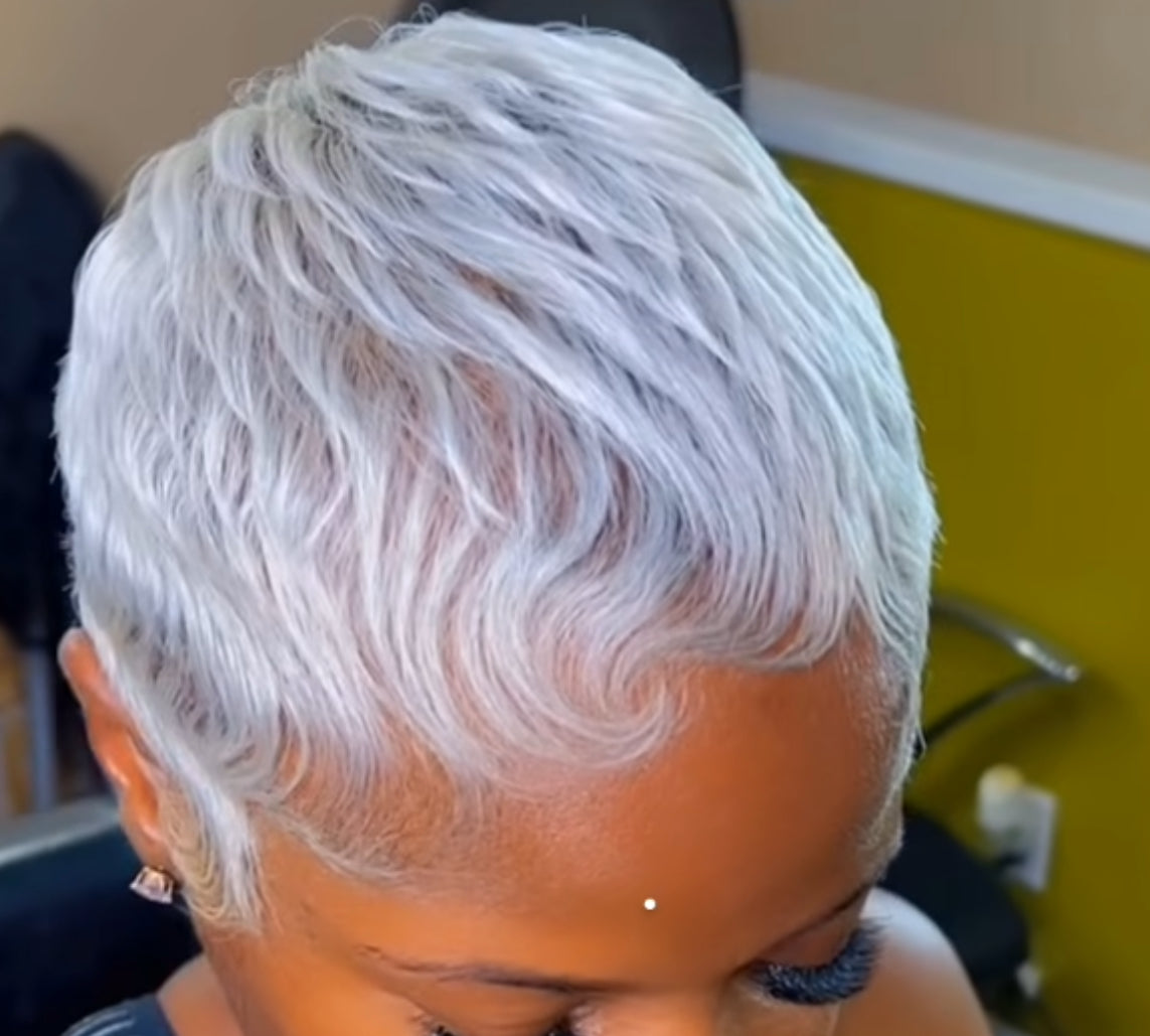 Platinum Pixie Full lace with Install