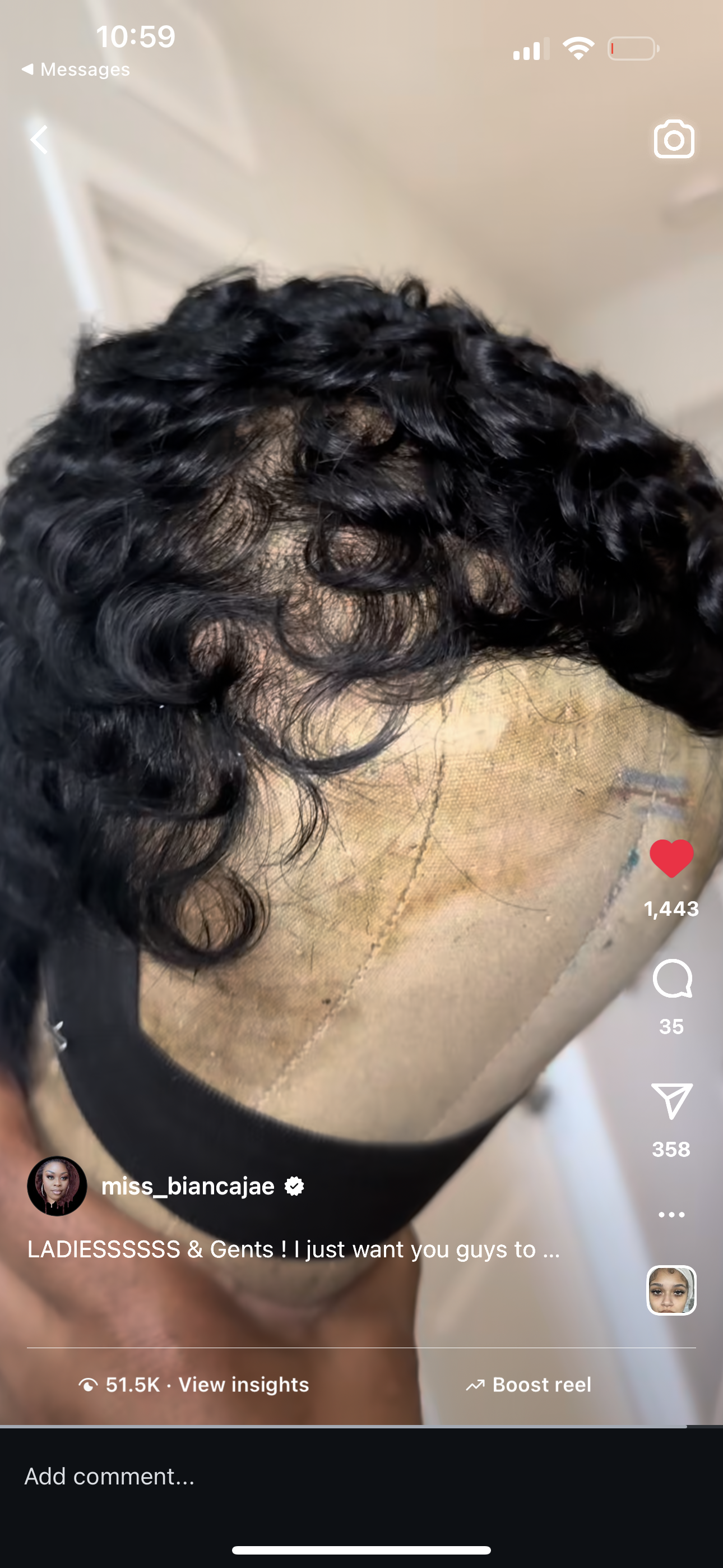 Custom frontal wig with Install